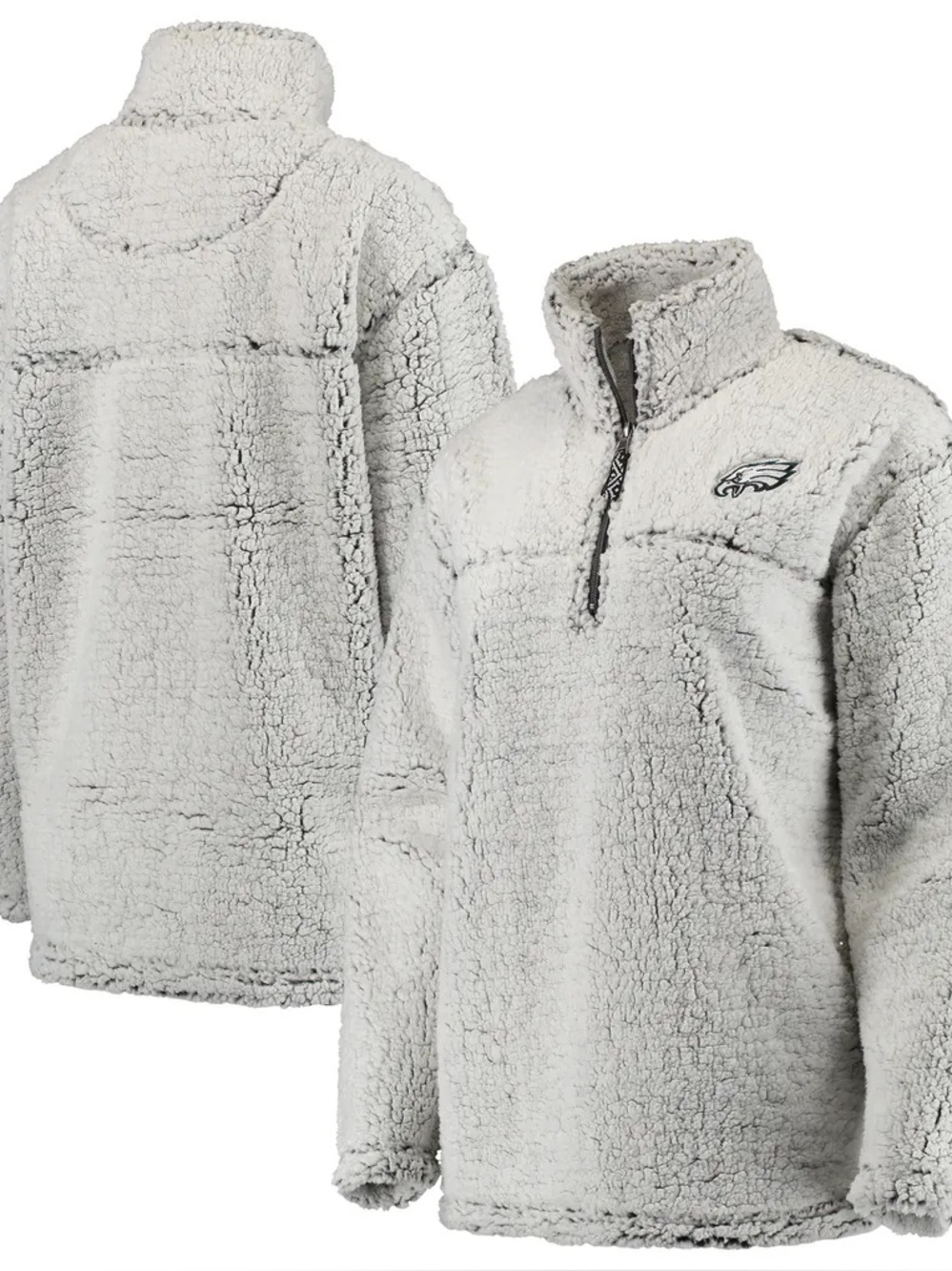 Philadelphia Eagles Women’s Sherpa Quarter-Zip Pullover